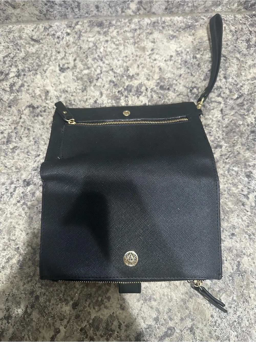 2 Anne Klein Zip Wristlet Wallet - Pink and Black